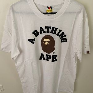 Used bape men’s XL logo shirt